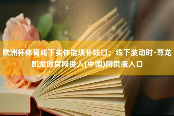 欧洲杯体育线下实体能填补缺口;线下波动时-尊龙凯龙时官网进入(中国)网页版入口