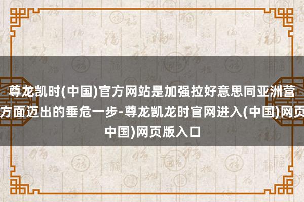 尊龙凯时(中国)官方网站是加强拉好意思同亚洲营业关系方面迈出的垂危一步-尊龙凯龙时官网进入(中国)网页版入口